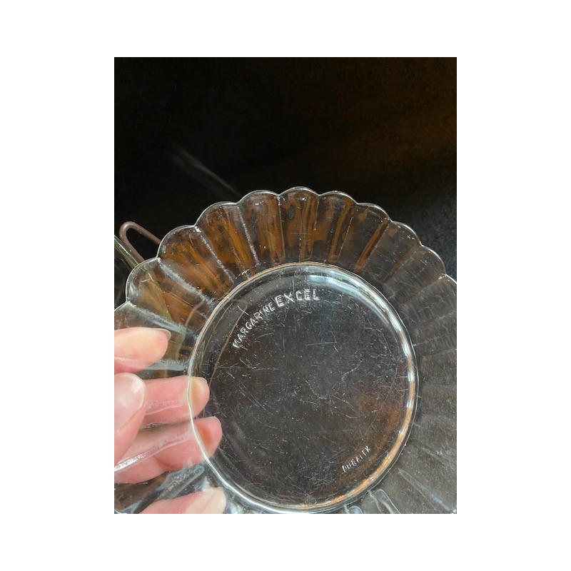 Lot 4 assiettes dessert Margarine Excel - vintage 1960