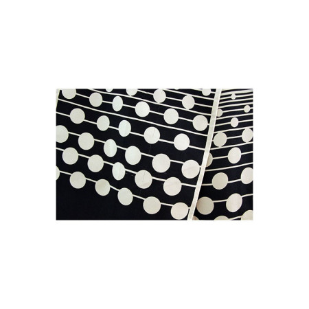 FOULARD GRAPHIQUE POIS BLEUS ET BLANCS