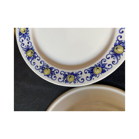 Lot 6 assiettes dessert - Cadiz pour Villeroy & Boch - vintage 1970