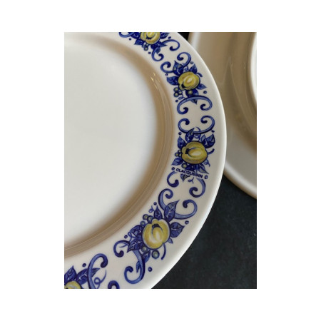 Lot 6 assiettes dessert - Cadiz pour Villeroy & Boch - vintage 1970