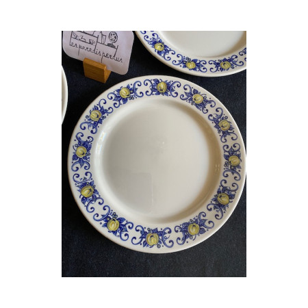 Lot 6 assiettes dessert - Cadiz pour Villeroy & Boch - vintage 1970