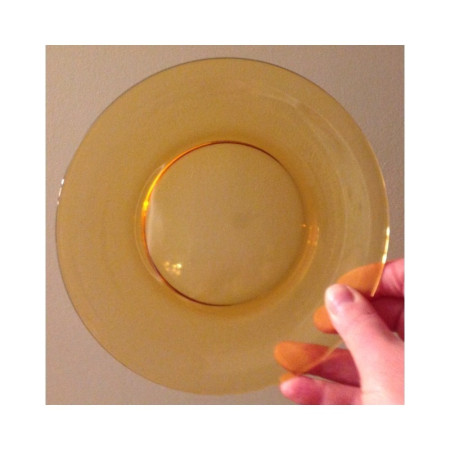 LOT 6 ASSIETTES DESSERT JAUNE - VERECO