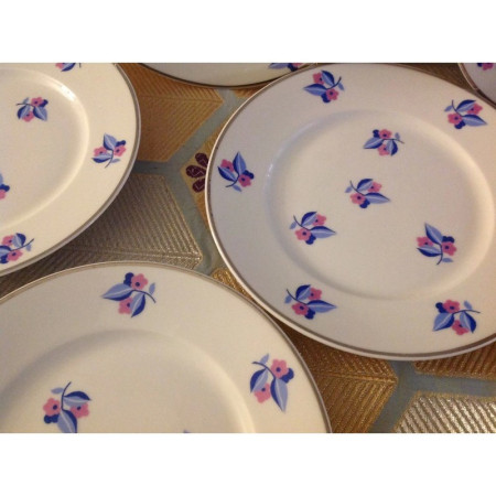 Lot 6 assiettes Dessert Limoges
