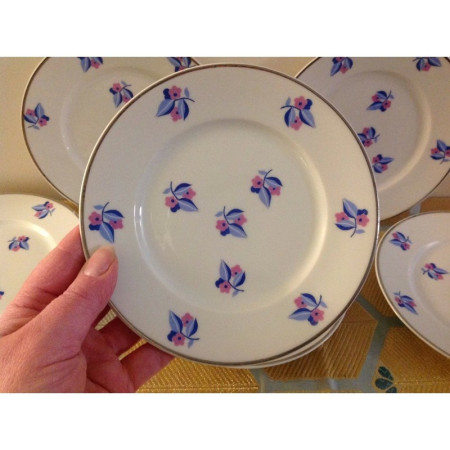Lot 6 assiettes Dessert Limoges