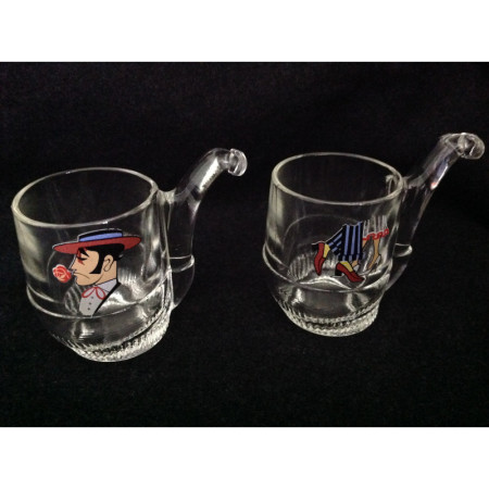 Lot 6 incroyables verres "Danse"