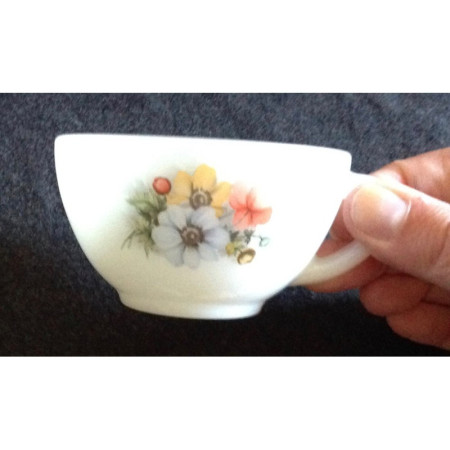 Lot 6 tasses café Arcopal - Anémones