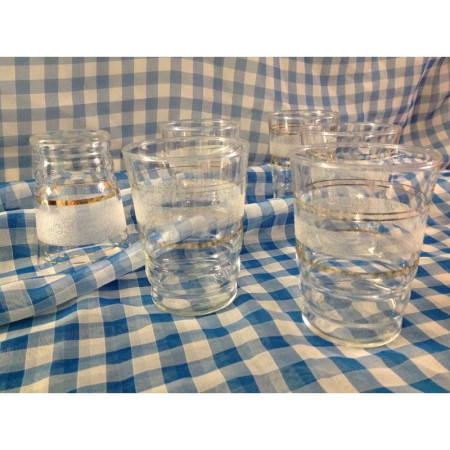 LOT 6 VERRES "FIFTIES"