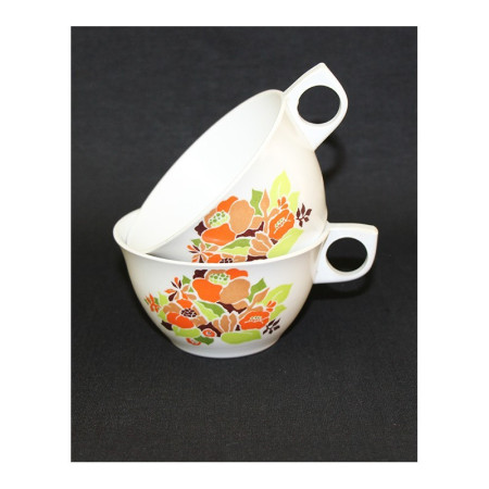 LOT DE 2 TASSES VINTAGE TEFAL CAMPING