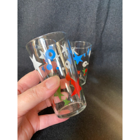 Lot de 3 verres anciens "Circus"