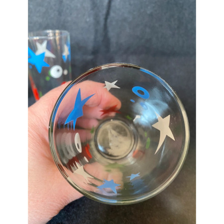 Lot de 3 verres anciens "Circus"