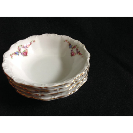 Lot de 4 coupelles porcelaine romantique