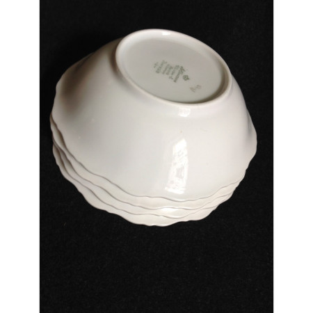 Lot de 4 coupelles porcelaine romantique