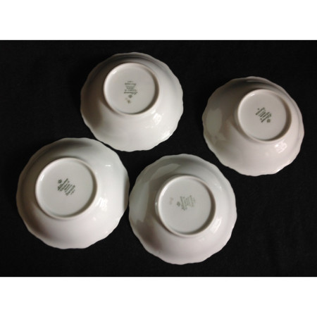 Lot de 4 coupelles porcelaine romantique