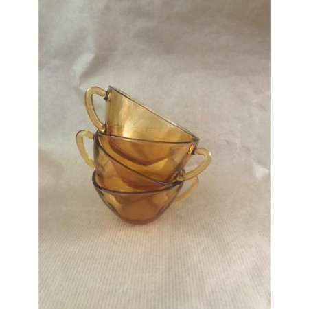 LOT DE 4 PETITES TASSES VERECO - jaune