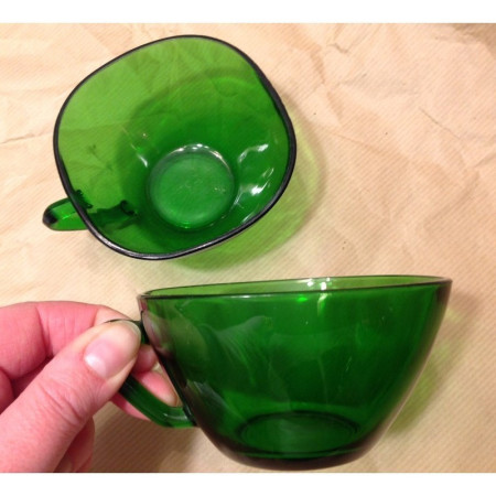 Lot de 4 petites tasses VERECO - VERT