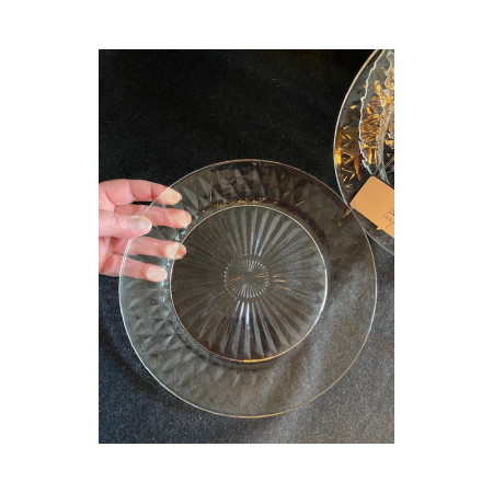 Lot de 5 assiettes - Duralex Diamant 1970