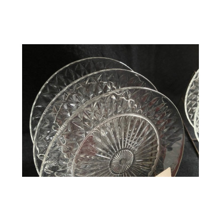 Lot de 6 assiettes à dessert Duralex Diamant