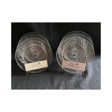 Lot de 6 assiettes à dessert Duralex Diamant