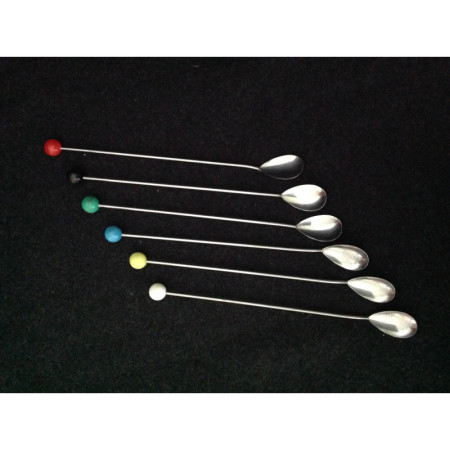 Lot de 6 cuillères à glace - 1960