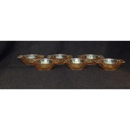 Lot de 6 ramequins "Croix verte-Huilor"