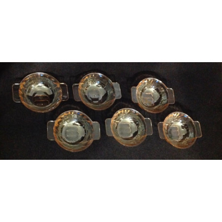 Lot de 6 ramequins "Croix verte-Huilor"