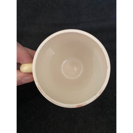 Mug "OXO" jaune pastel
