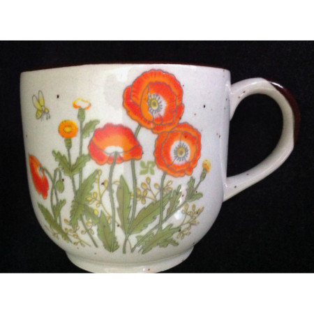 Mug en grès "Pavots" - 1980