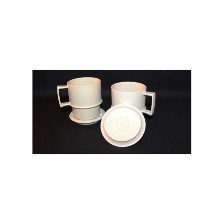 MUG TUPPERWARE BLANC + COUVERCLE
