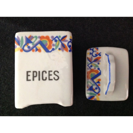 Petit pot faïence "Epices"