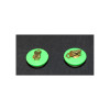 Boucles d'oreilles clip vertes vintage