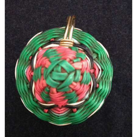 Petite bouteille scoubidou "Flashy" 1950 - 1960