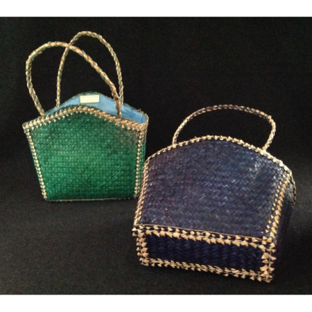 Panier osier enfant "Lapin-bleu" - 1980