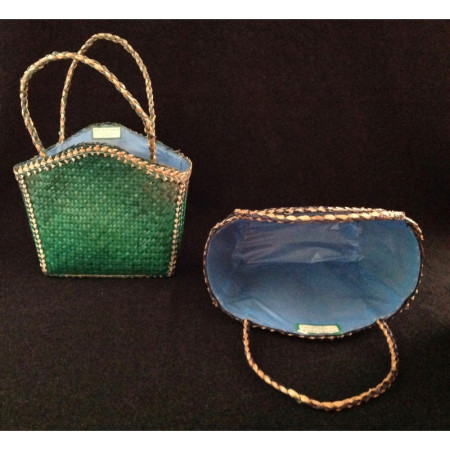 Panier osier enfant "Lapin-bleu" - 1980
