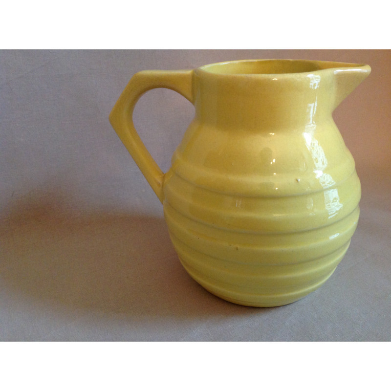 Pichet cruche "Orchies" jaune