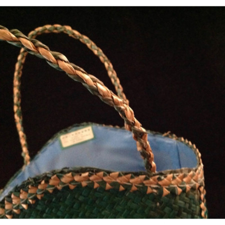 Panier osier enfant "Lapin-vert" - 1980