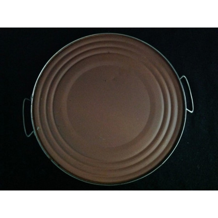 Plat à tarte en verre décoré