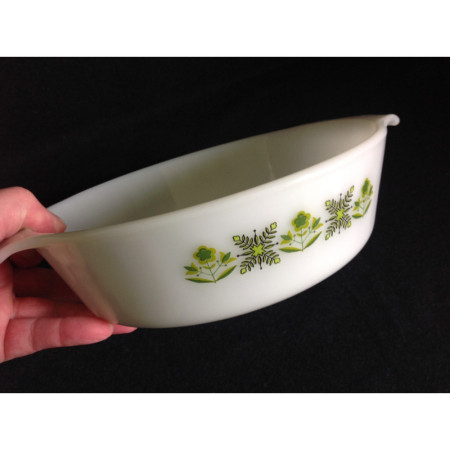 Plat rond Fire-King "Anchor" Meadow green