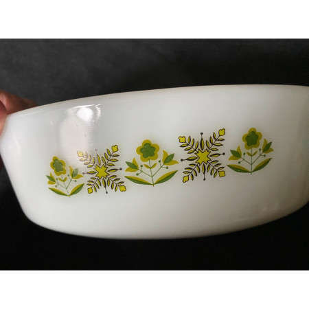 Plat sabot - Fire-King "Anchor" Meadow green