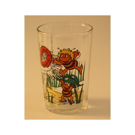 VERRE MOUTARDE MAYA L'ABEILLE - TF1 - 1981