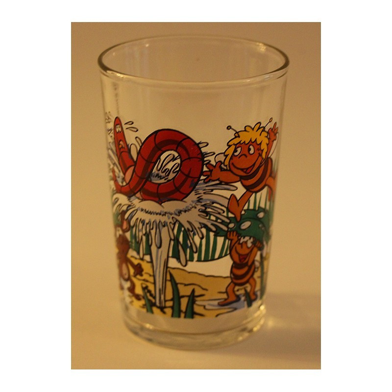 VERRE MOUTARDE MAYA L'ABEILLE - TF1 - 1981