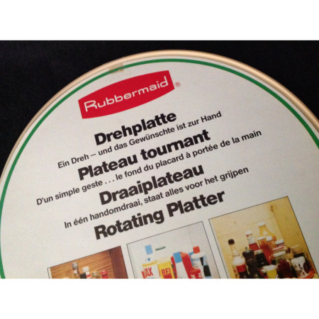 Plateau tournant "RUBBERMAID" 1970