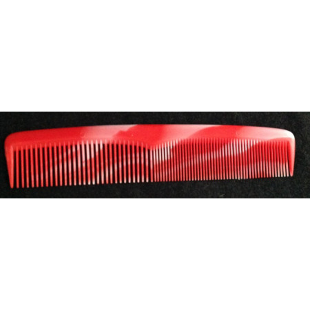 Peigne marbré "rouge rose"