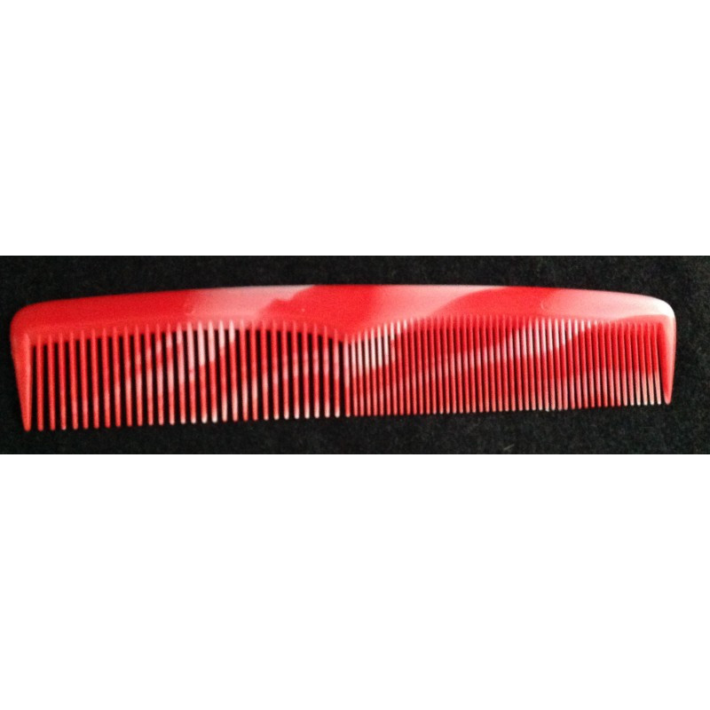 Peigne marbré "rouge rose"