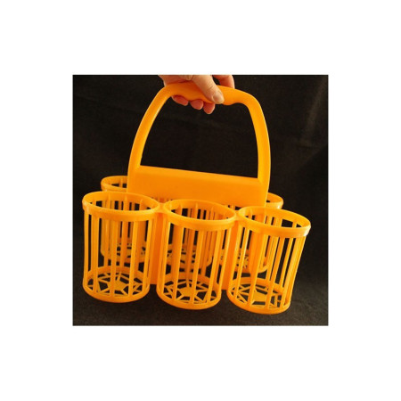 PORTE 6 BOUTEILLES ORANGE - 1970