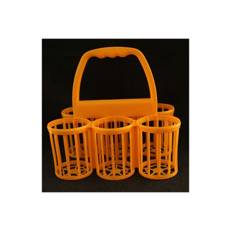 PORTE 6 BOUTEILLES ORANGE - 1970