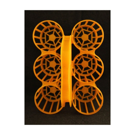PORTE 6 BOUTEILLES ORANGE - 1970
