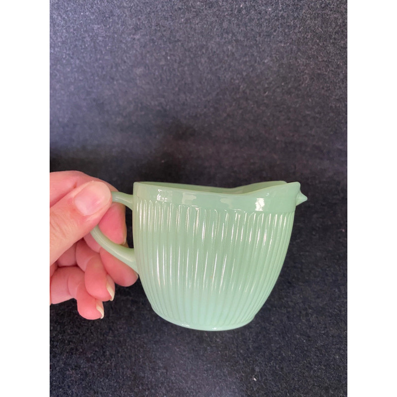 Pot à lait Jane Ray "Fire King - Oven glass" vert menthe