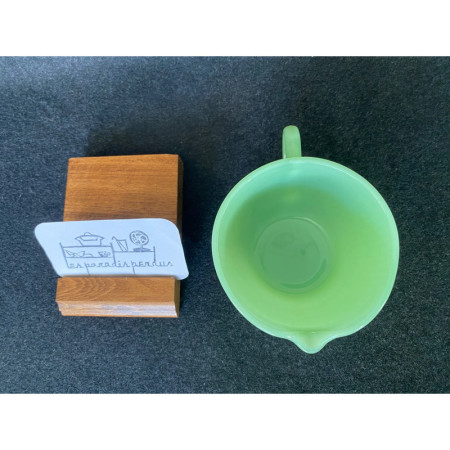 Pot à lait Jane Ray "Fire King - Oven glass" vert menthe