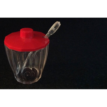 Pot à moutarde - Rouge