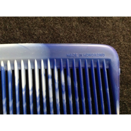 Peigne marbré "bleu"